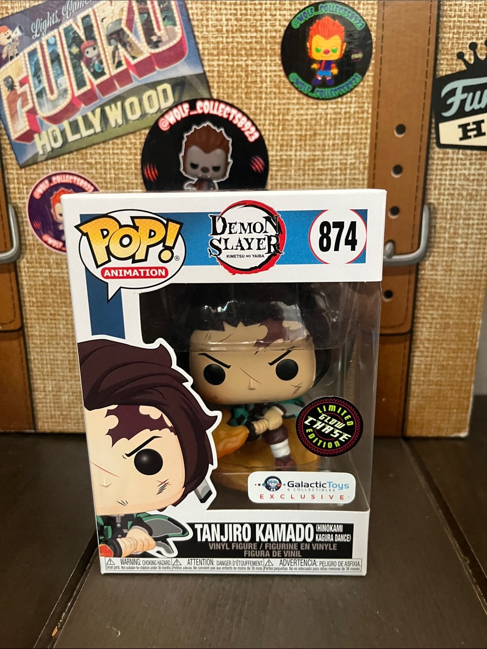 Funko Pop! Animation Tanjiro Kamado Vinyl Figure - Green, Black, Brown